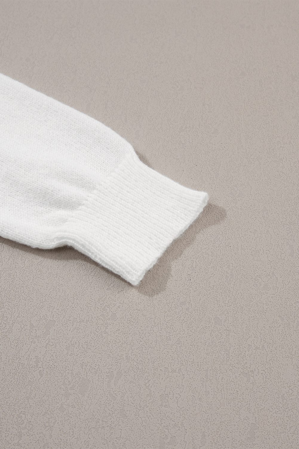 White Merry & Bright Round Neck Casual Sweater