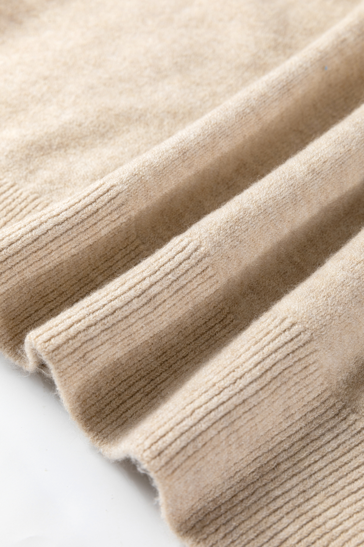 Parchment Button Lace Detail Raglan Sleeve Shift Mini Sweater Dress