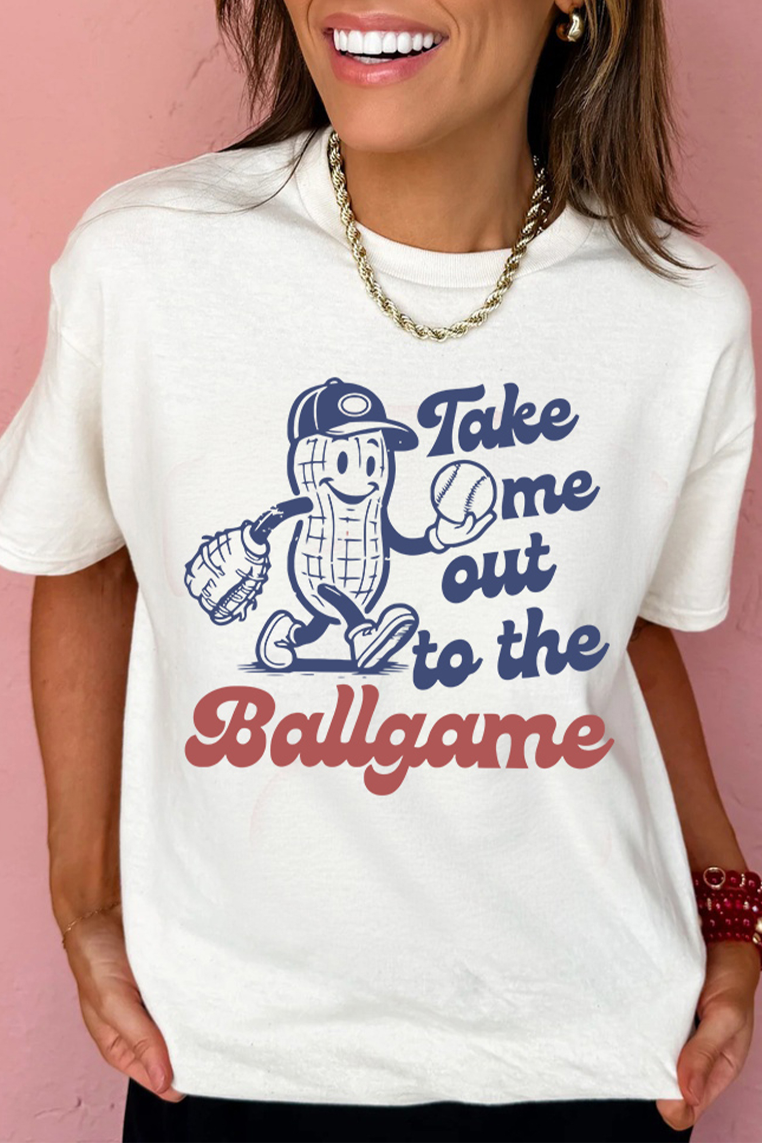 White SHOT CALLER WANNA BE A BALLER Casual Graphic Tee
