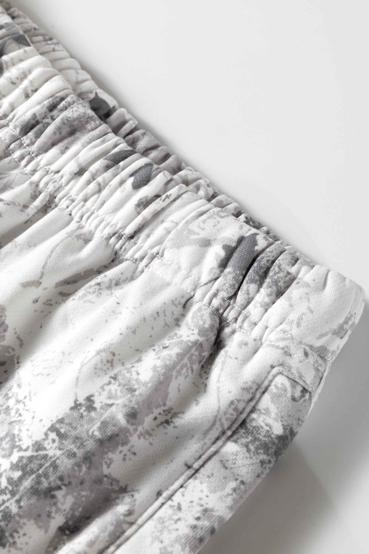 Beige Camo Print Baggy Drawstring Jogger Sweatpants