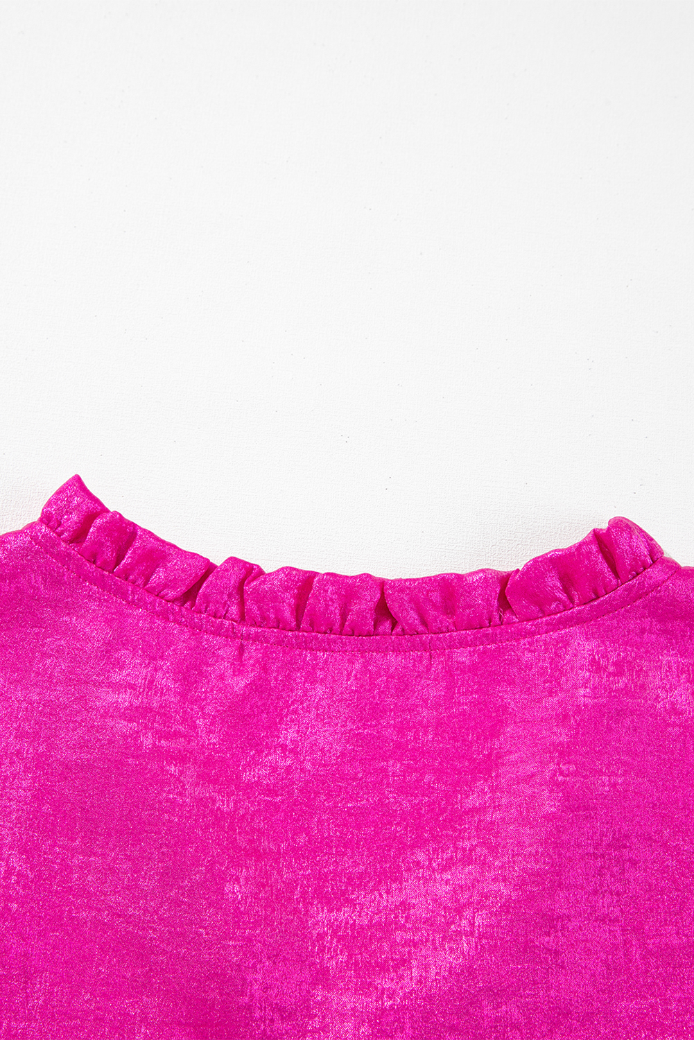 Dearlovers Gold Metallic Frilled V Neck Puff Sleeve Babydoll Blouse