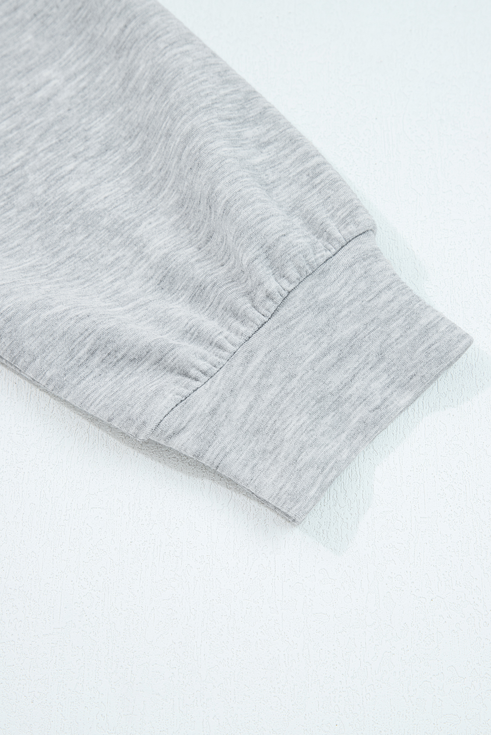 Black Zip Collar Long Sleeve Top Drawstring Pants Set