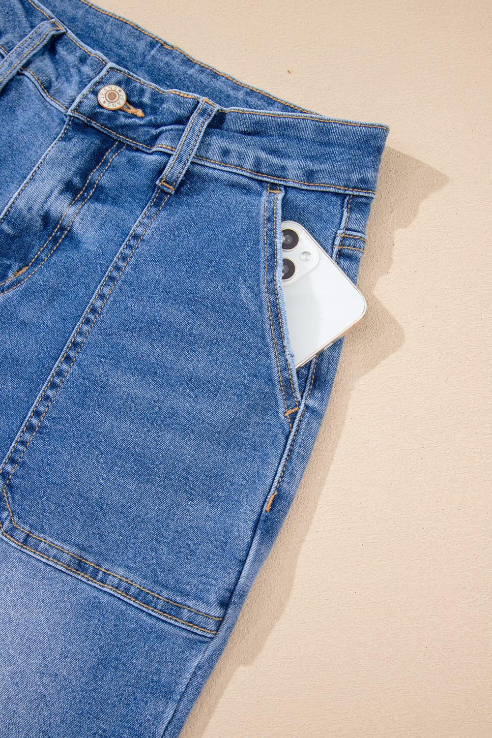 Breen Cropped High Rise Wide Leg Jeans