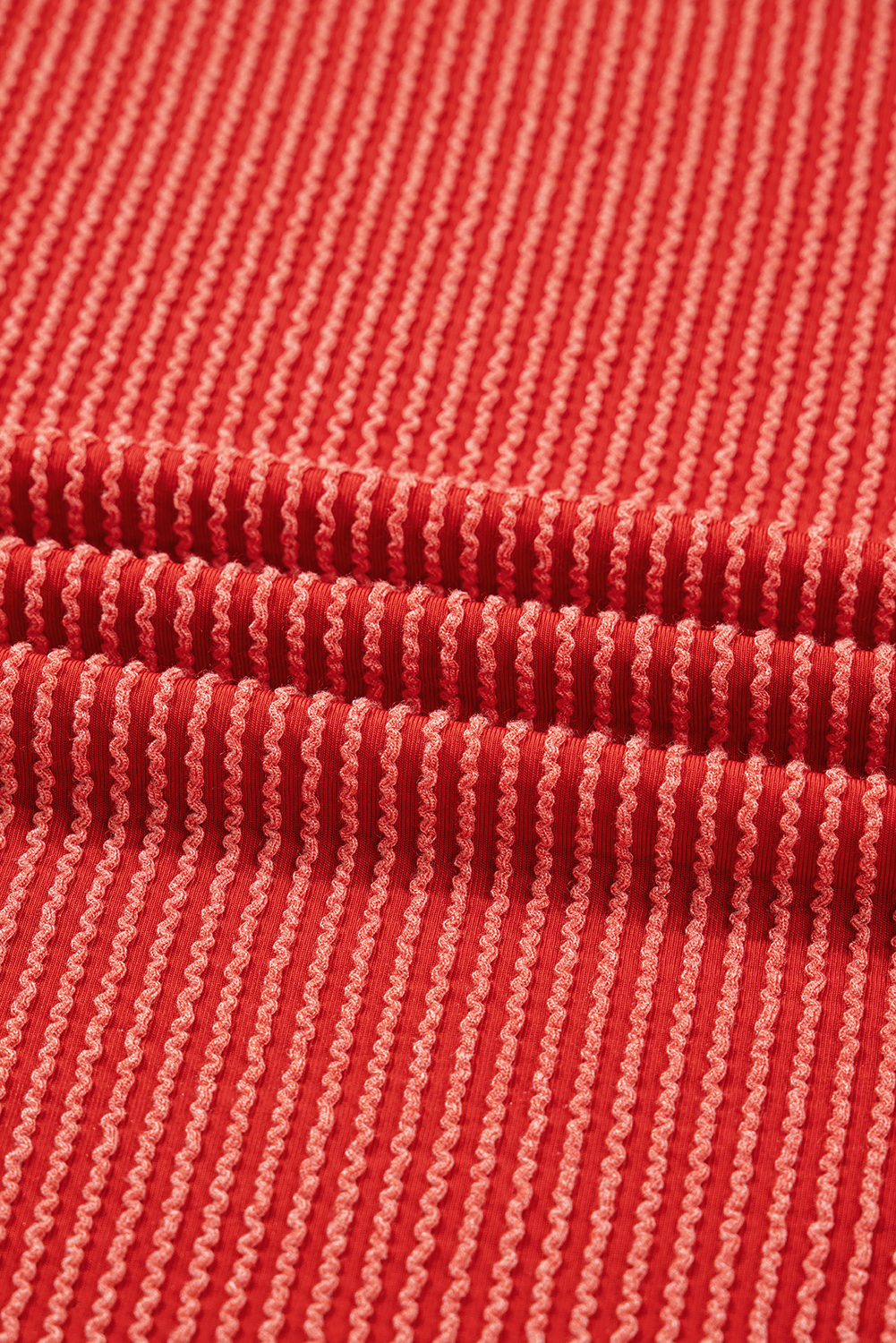 Evergreen Twisted Rib Outlined Merry Letter Graphic Loose Long Sleeve Top