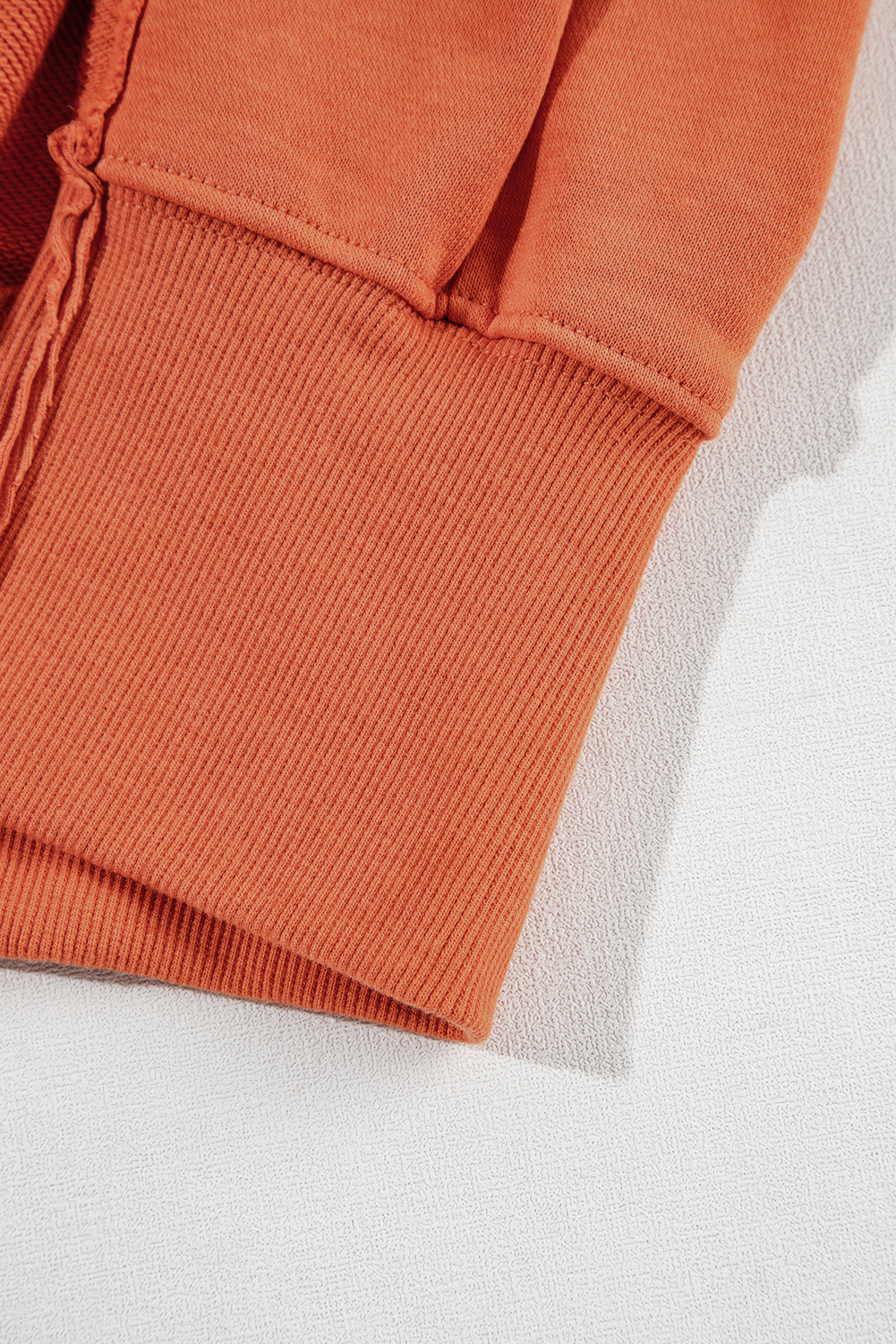 White Buttoned Collared Raw Detail High Low Baggy Sweatshirt with Slits