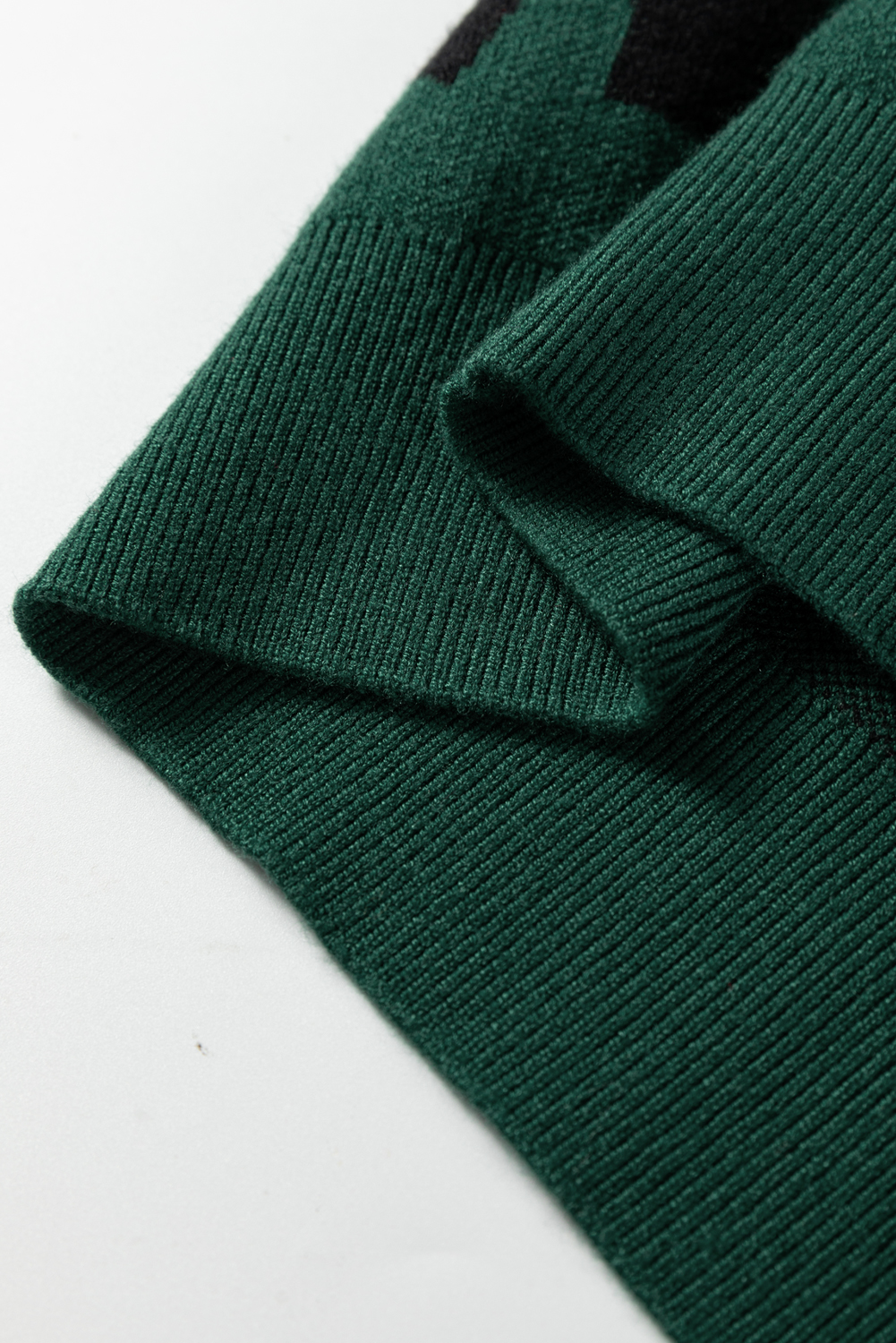 Bright Pink Pearl Embellished Bow Pattern Loose Sweater