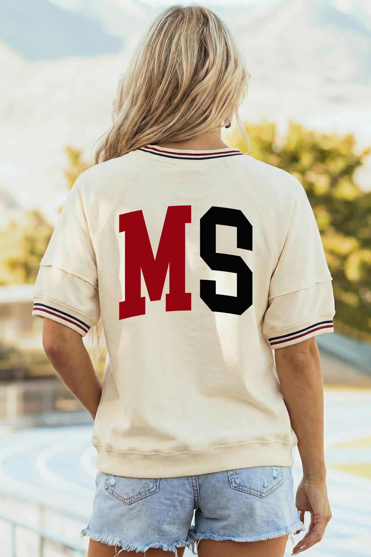 Green Camouflage KENTUCKY Crew Neck Summer Top