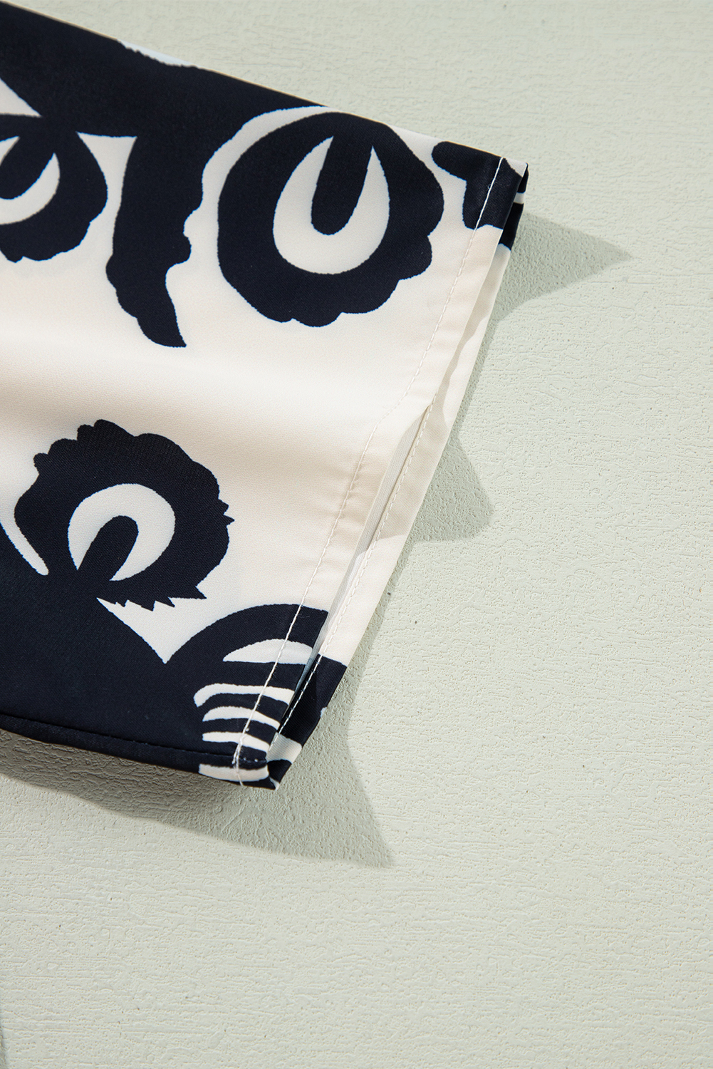 Beige Geometric Printed Sleeveless Hollowed Bowknot Back Mini Dress