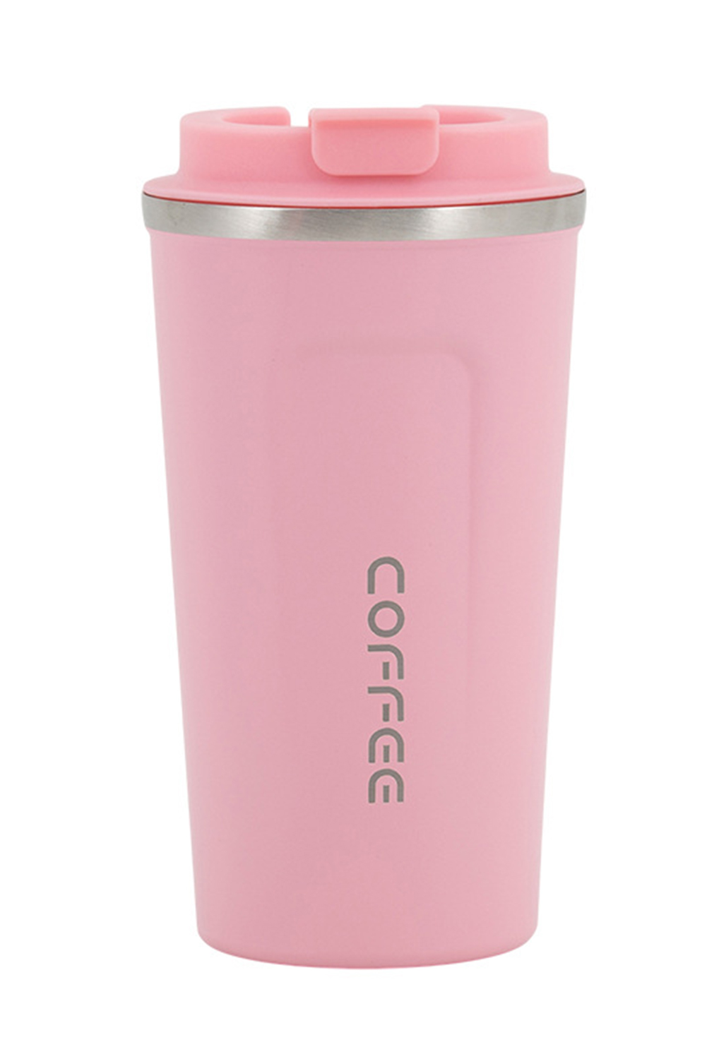 Pink 510ml Stainless Steel Insulated Reusable Travel Coffee Cup