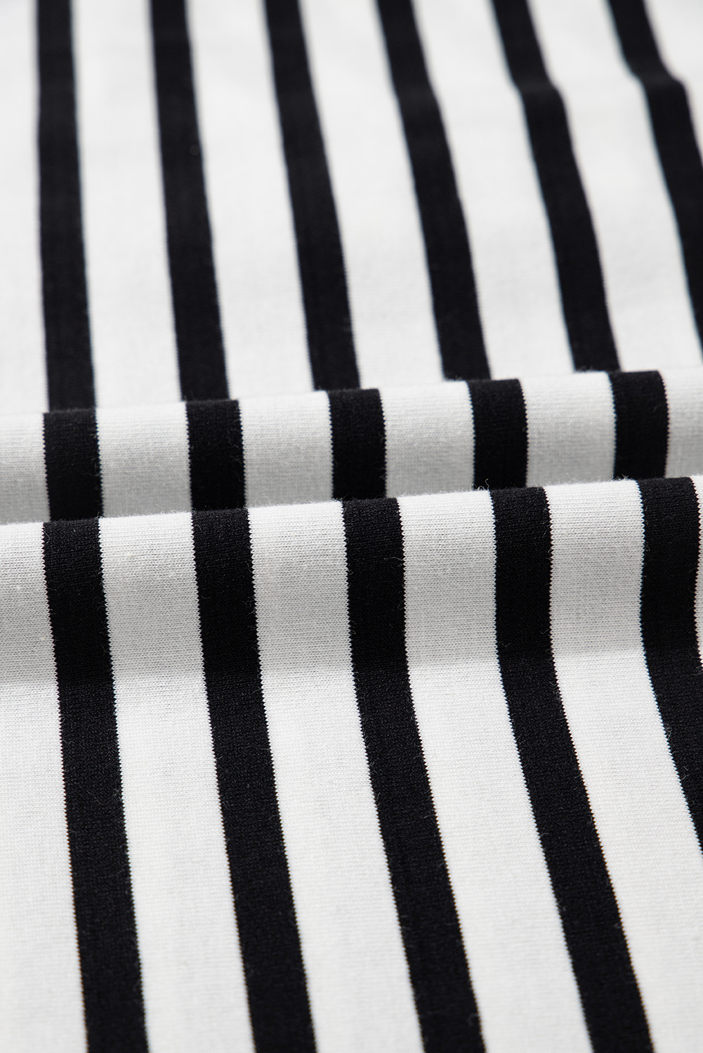 Black Stripe Contrast V Neck Collared Puff Sleeve T Shirt Mini Dress with Pockets