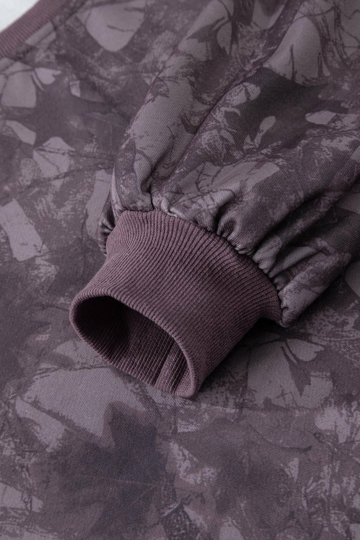 Beige Camo Print Baggy Drawstring Jogger Sweatpants