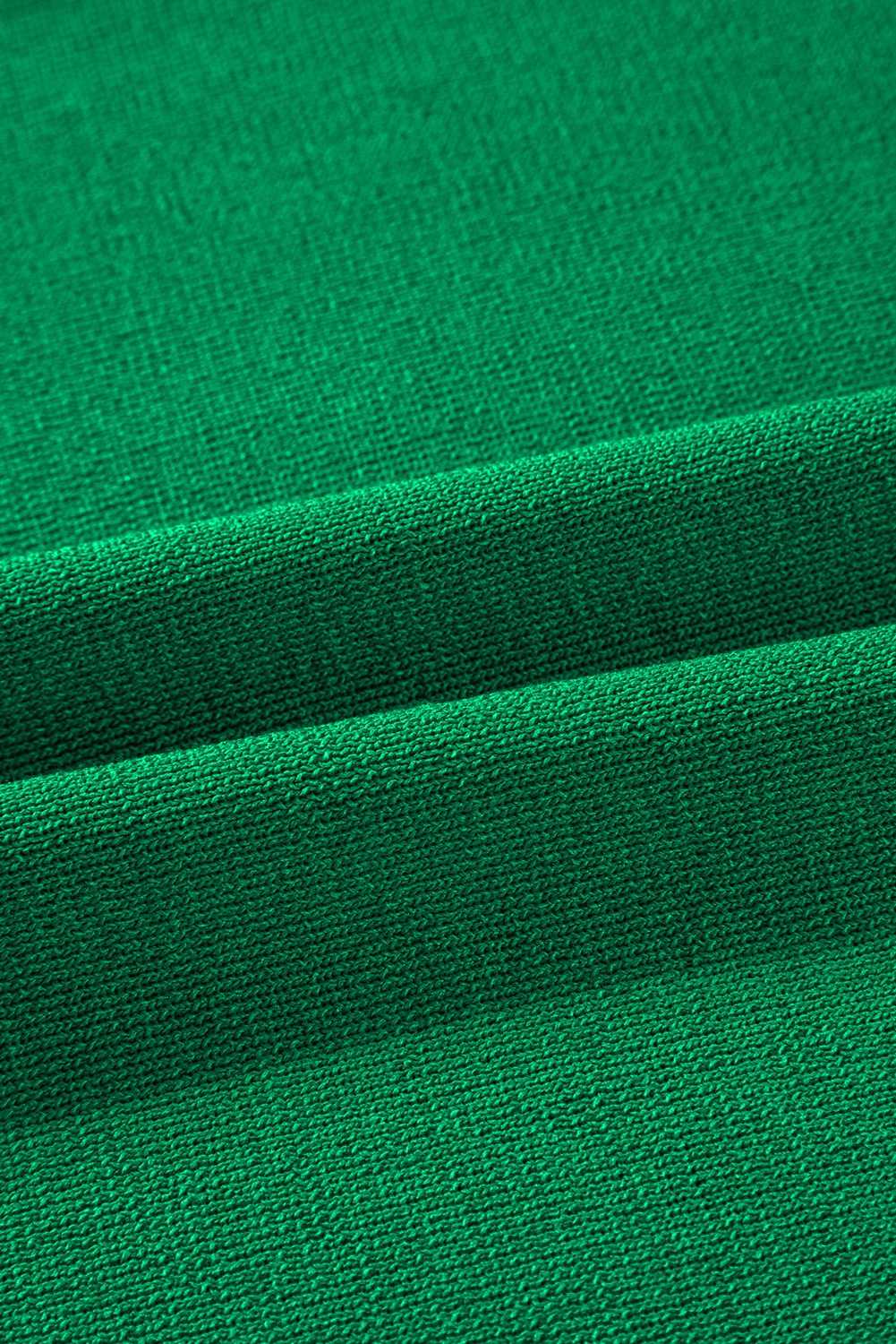 Blackish Green Contrast Trim Half Sleeve Top Drawstring Pants Loose 2pcs Sweater Suit