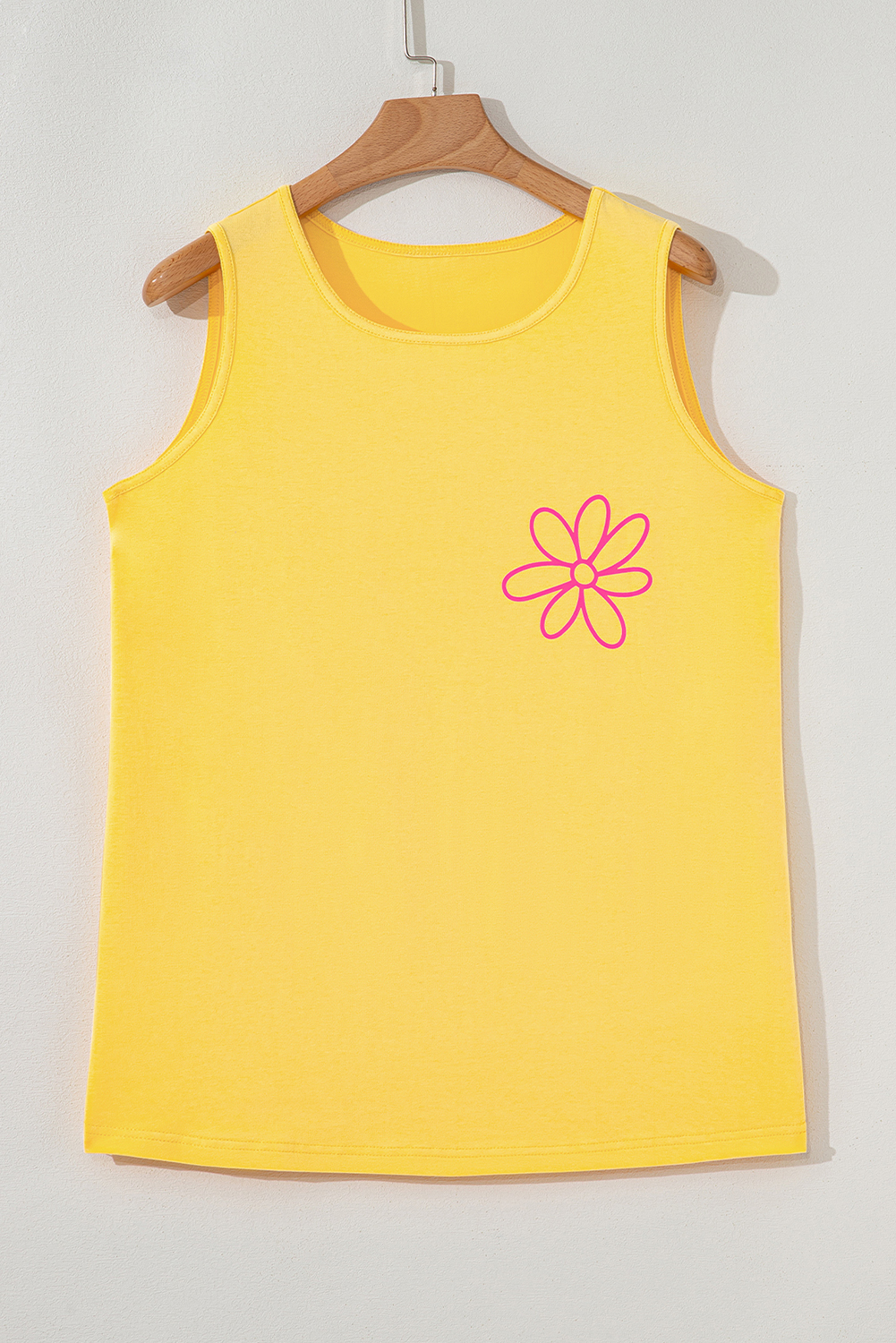 Blue Sun Graphic Casual Tank Top