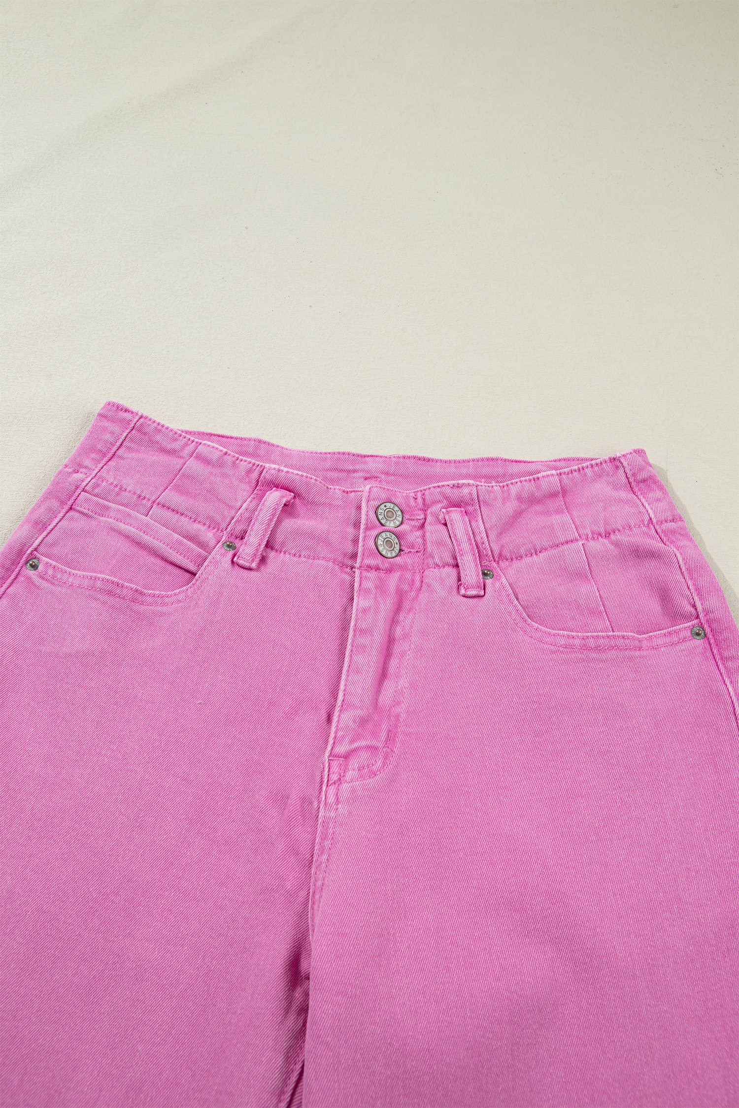 Bonbon 2-Button High Waist Flared Bottom Jeans