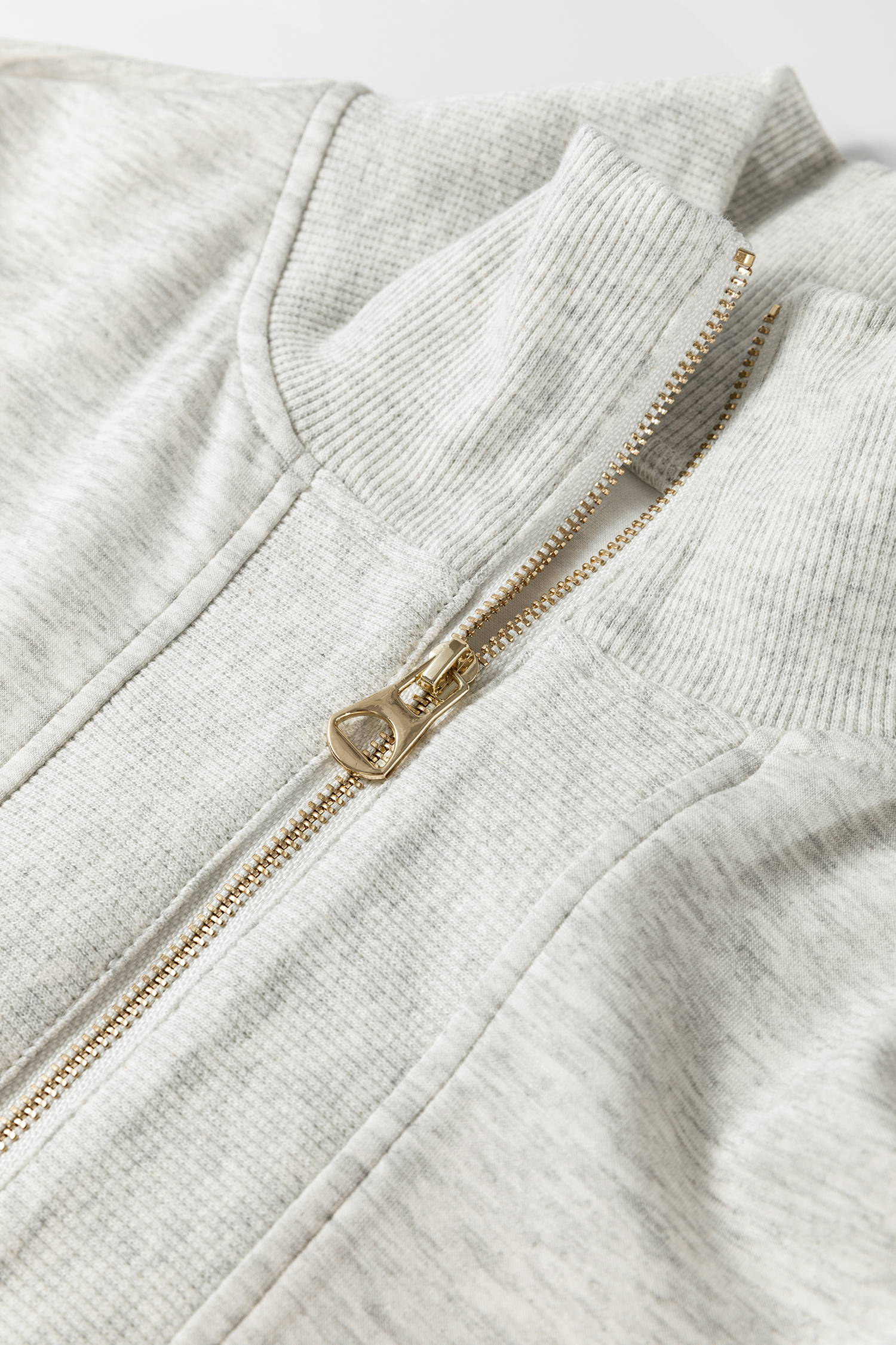 Light Grey Half Zip Polo Tee Casual Pant Set