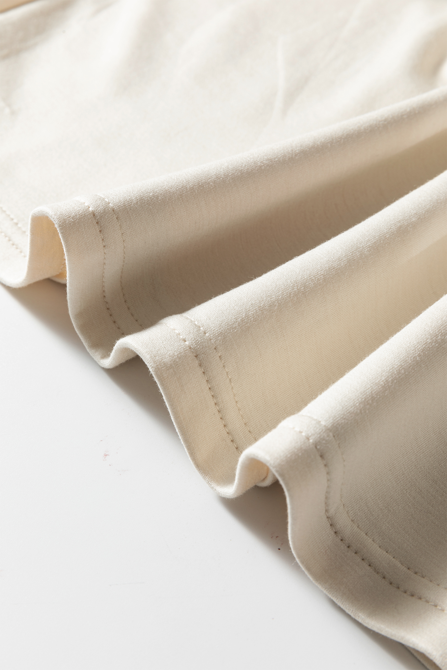 Jet Stream Contrast Striped Trim Crewneck T Shirt Loose Straight Pants Set