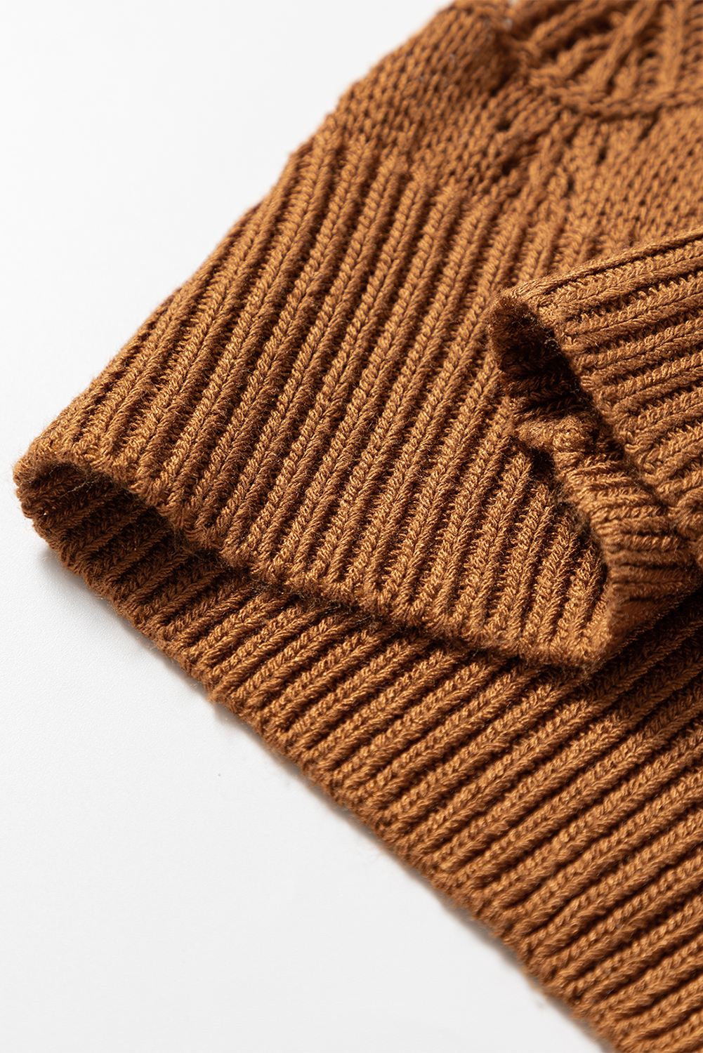 Fiery Red Lightweight Buttoned Front Crochet Cardigan