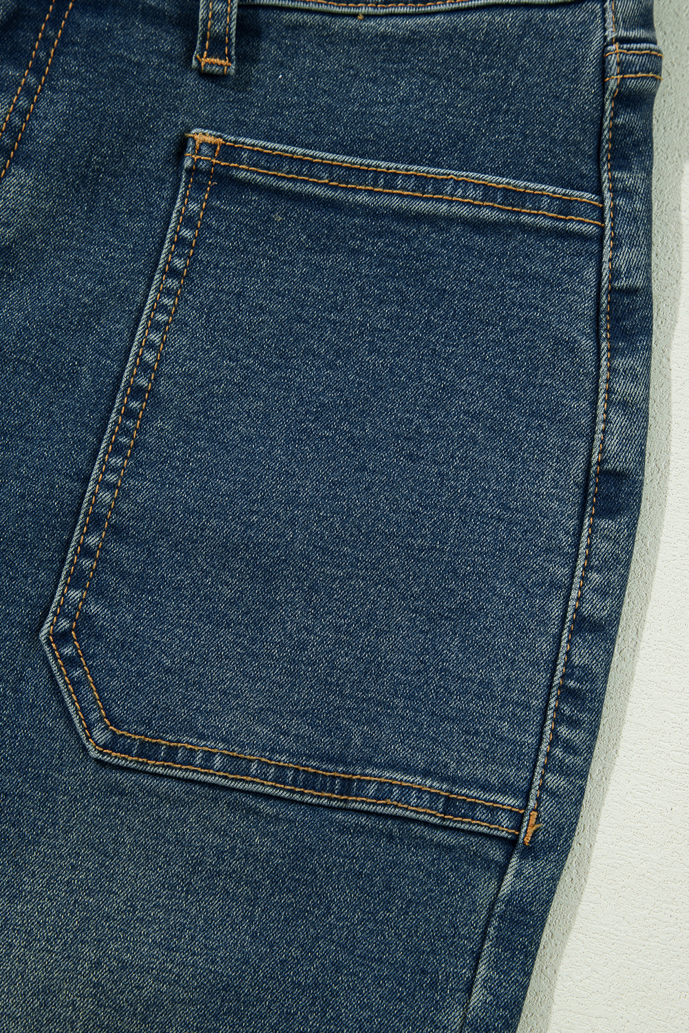 Real Teal Square Patch Pocket High Rise Shift Jeans