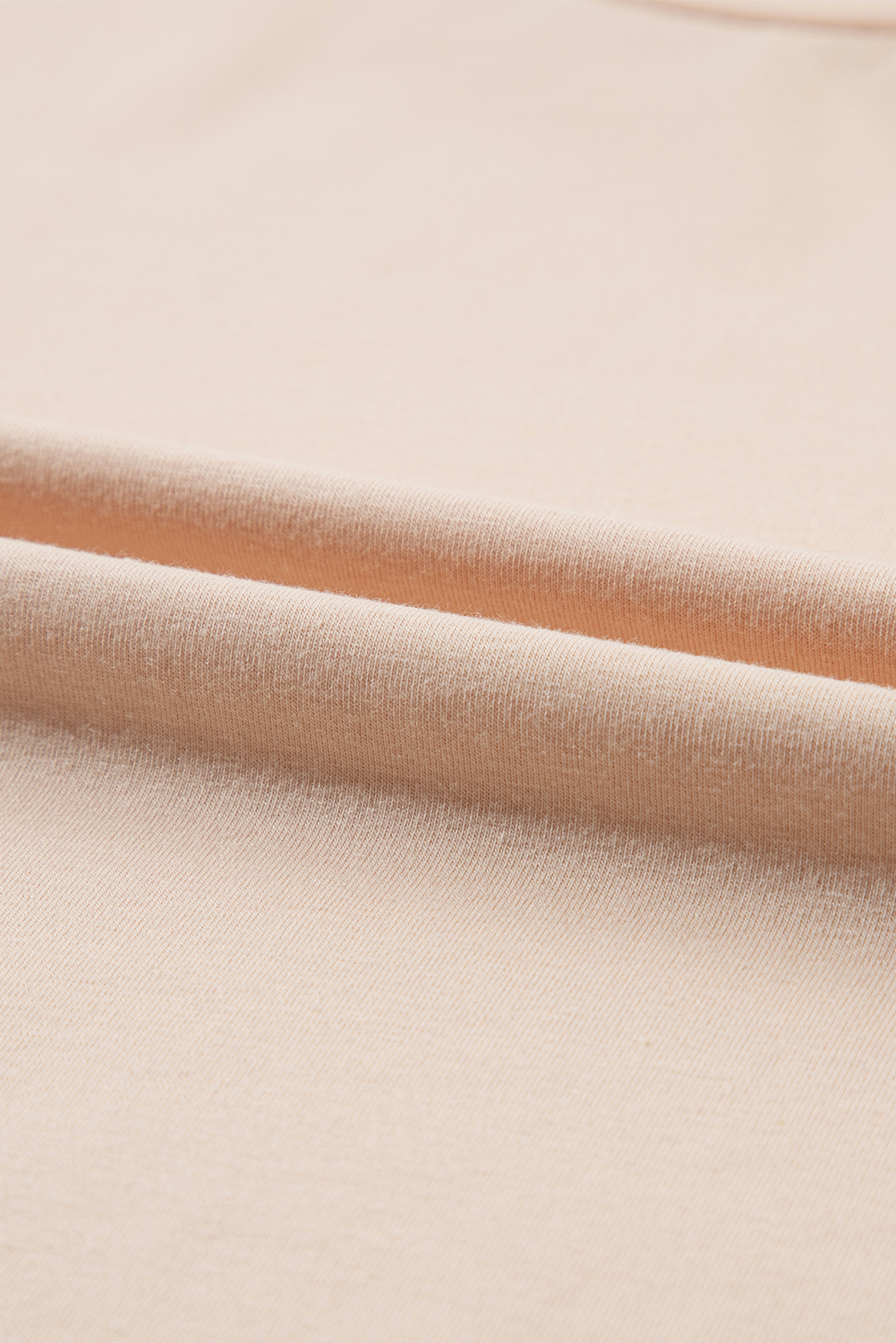 Khaki Casual Plain Crew Neck Tee