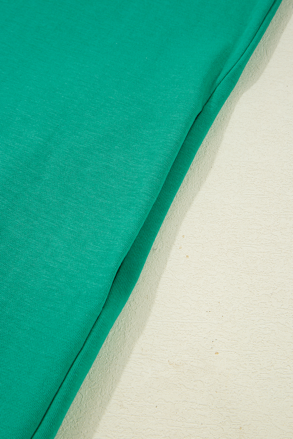 Mint Green Varsity Contrast Striped V Neck Long Sleeve T Shirt Dress with Pockets