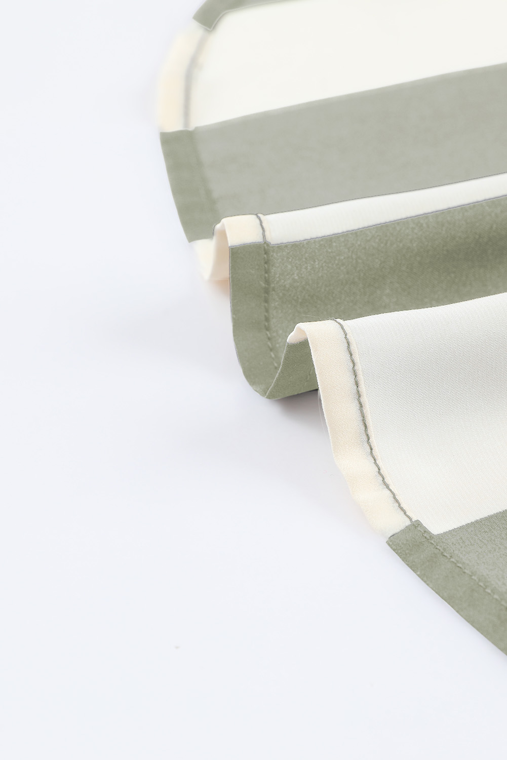 Green Striped Soft Relaxed Button Up Shirt