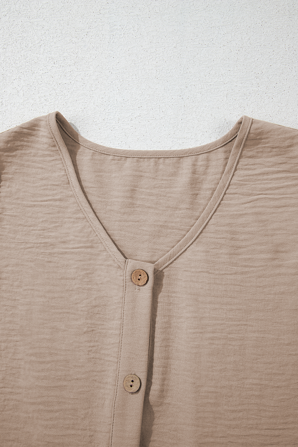 Goat Buttoned Vest Drawstring Wide Leg Pants 2pcs Set