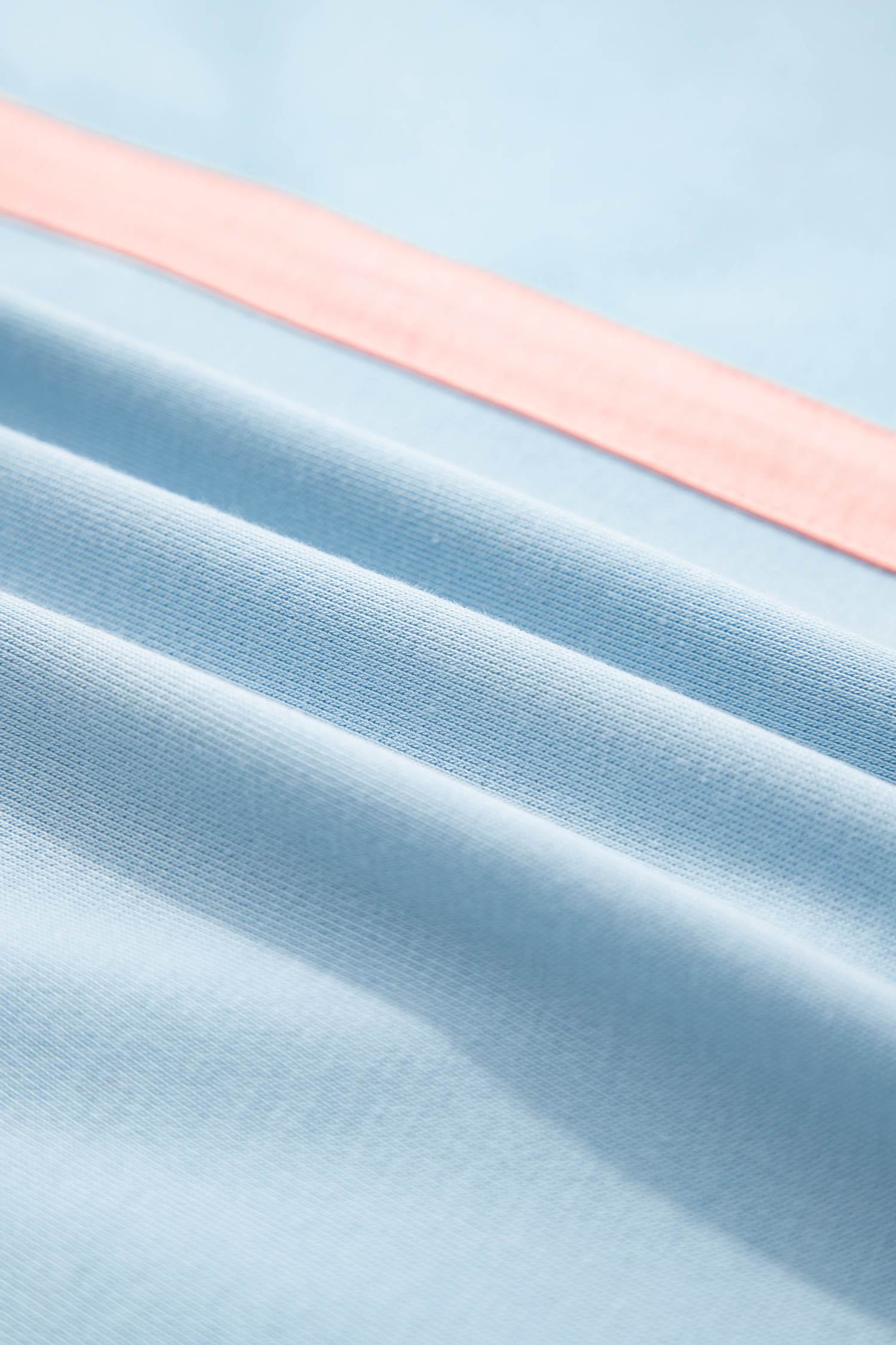 Beau Blue Big Flower Patch Drop Shoulder Striped Long Sleeve Top