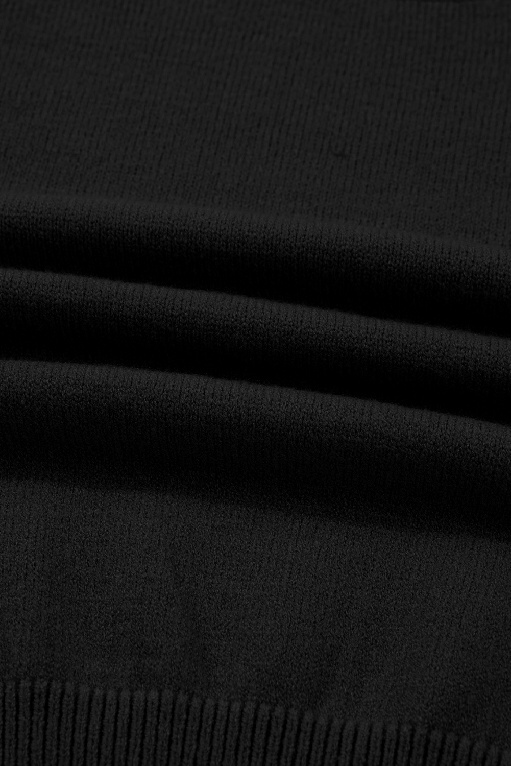 Smoke Gray High Neck Puff Sleeve Sweater Pleated Mini Skirt 2pcs Knitted Outfit