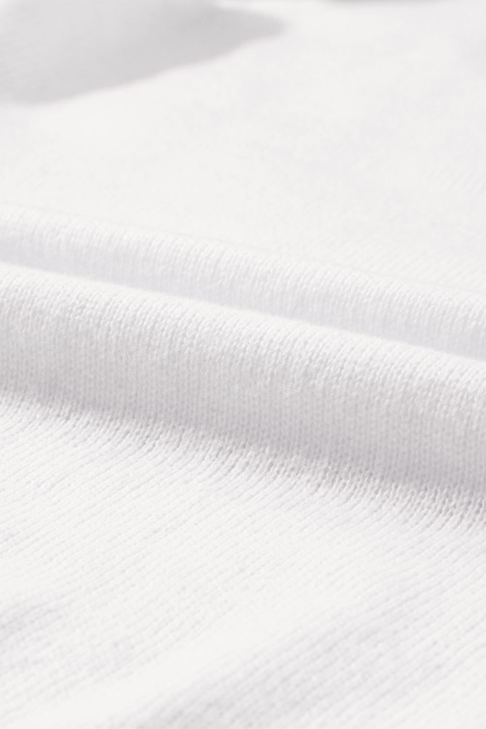 White Merry & Bright Round Neck Casual Sweater