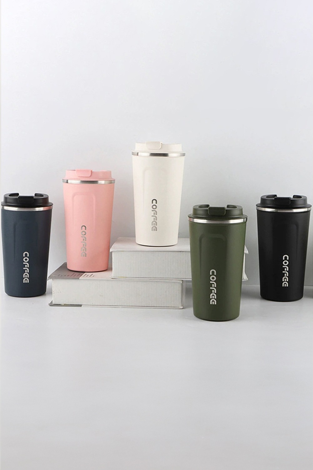 Pink 510ml Stainless Steel Insulated Reusable Travel Coffee Cup