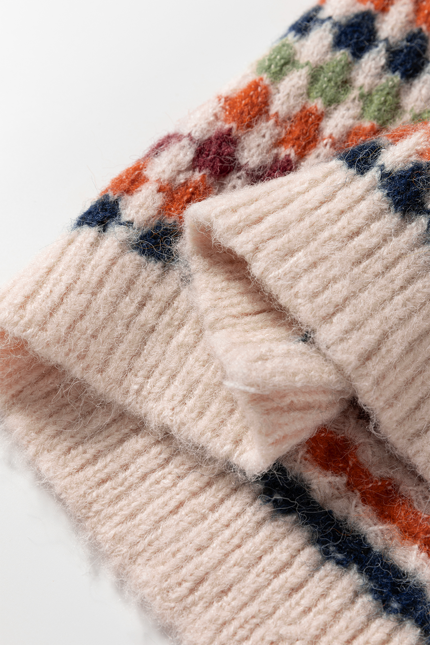 Gray Dotty Pattern Knit Button Front V Neck Sweater Cardigan