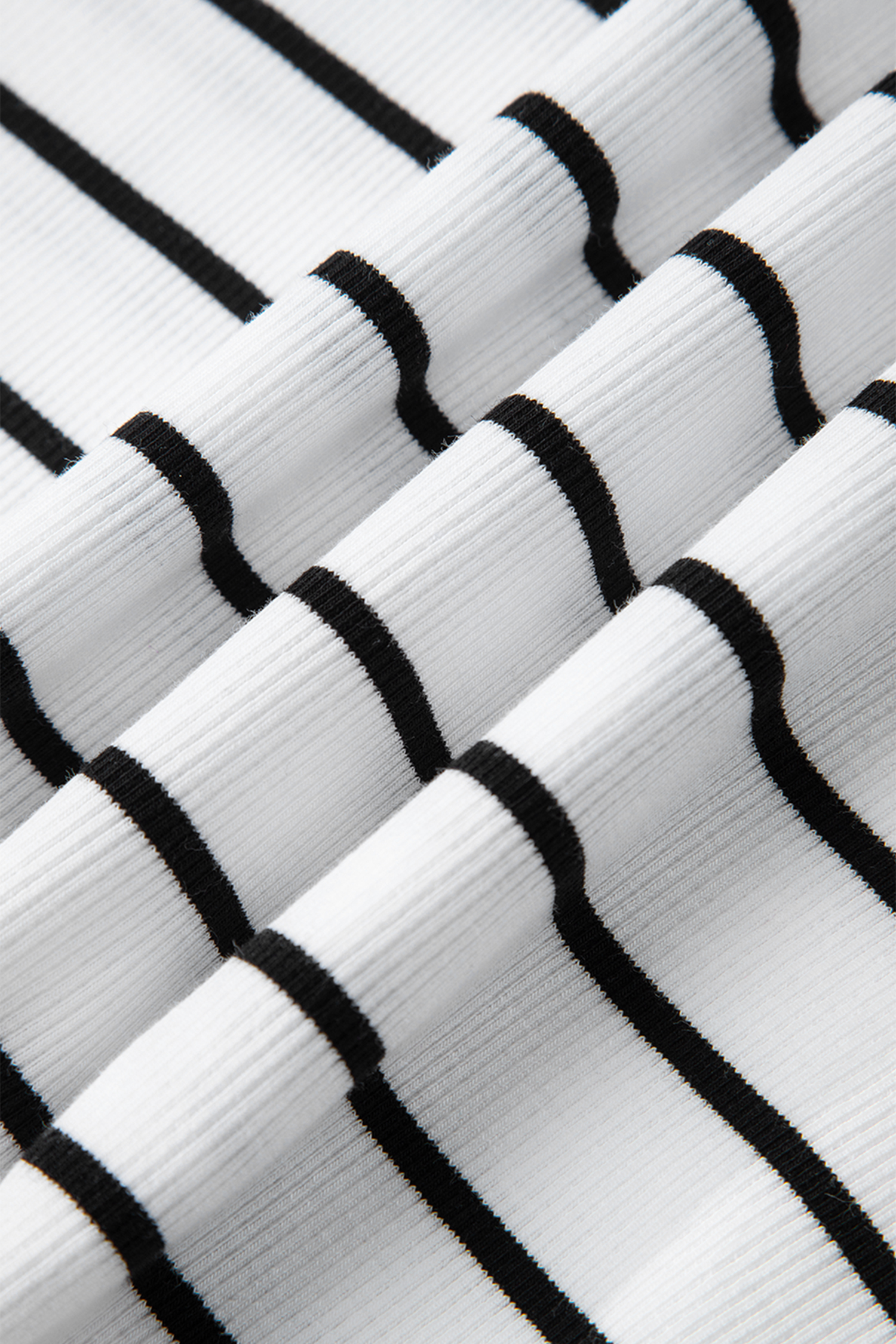 White Stripe Stand Collar V Neck Elastic Cuffs Half Sleeve Dolman Top