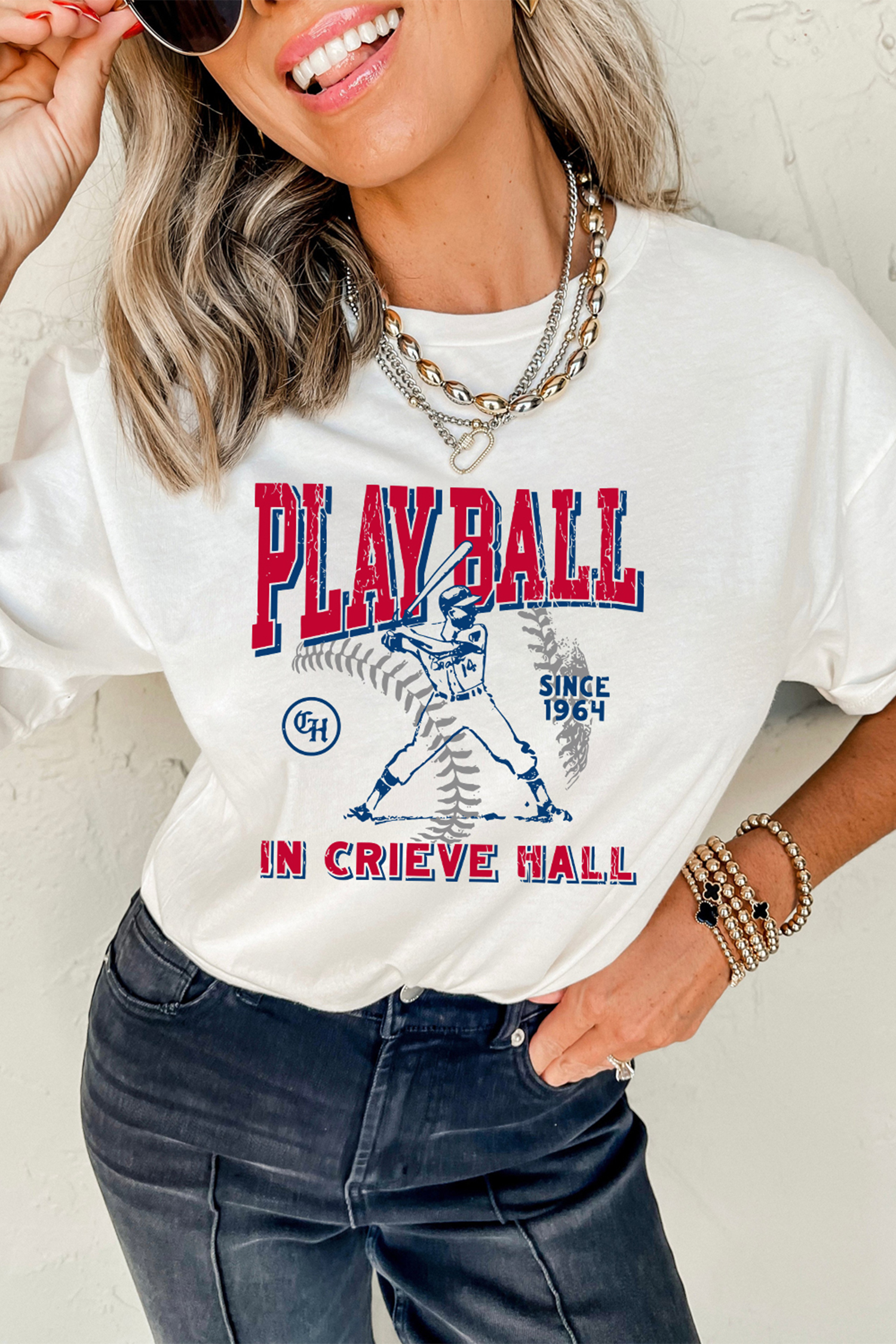 White SHOT CALLER WANNA BE A BALLER Casual Graphic Tee