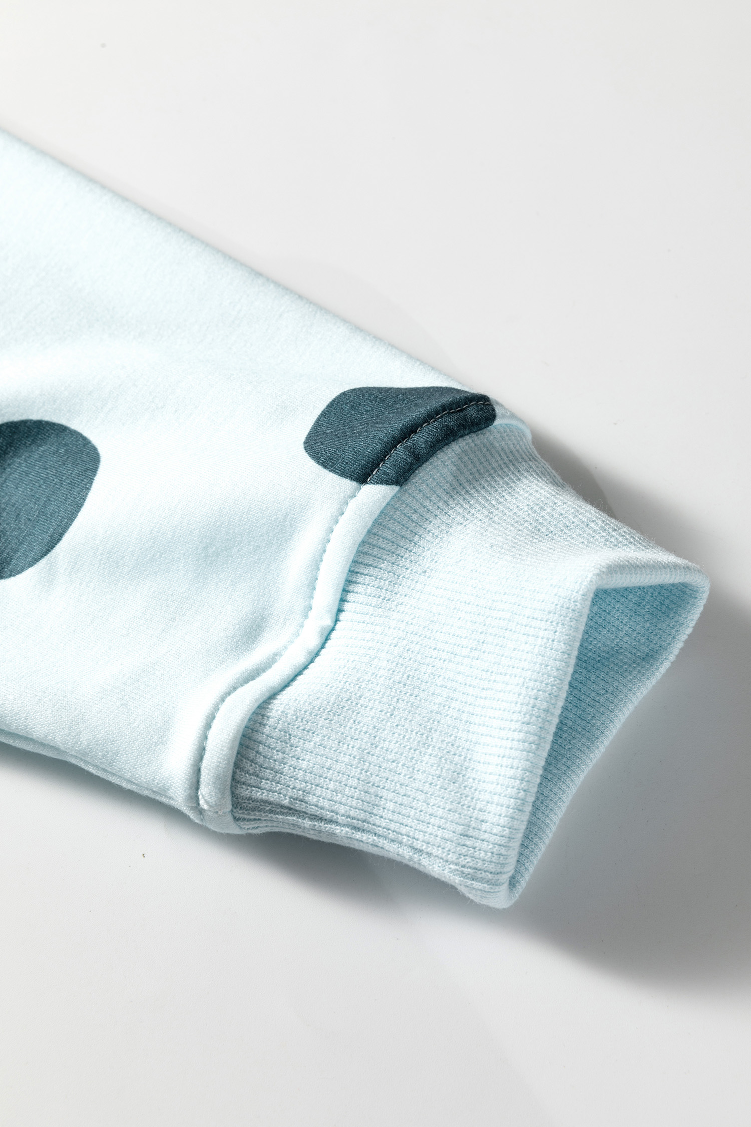 Beige Polka Dot Print Drop Shoulder Pullover Drawstring Jogger Pant Set