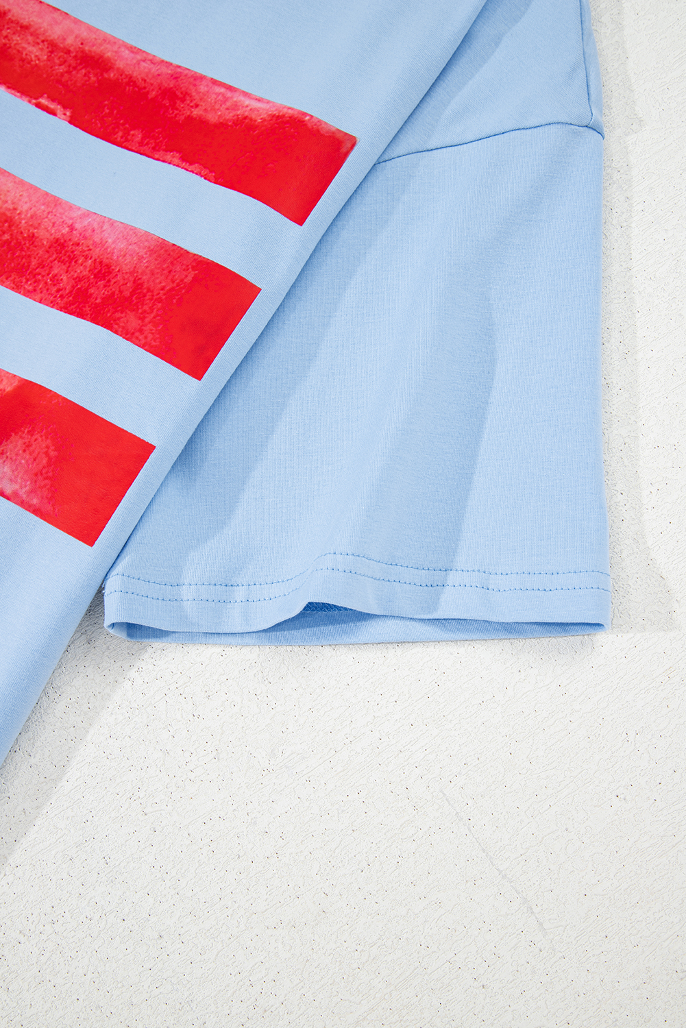 Myosotis Flag Bow Graphic Crewneck Tee