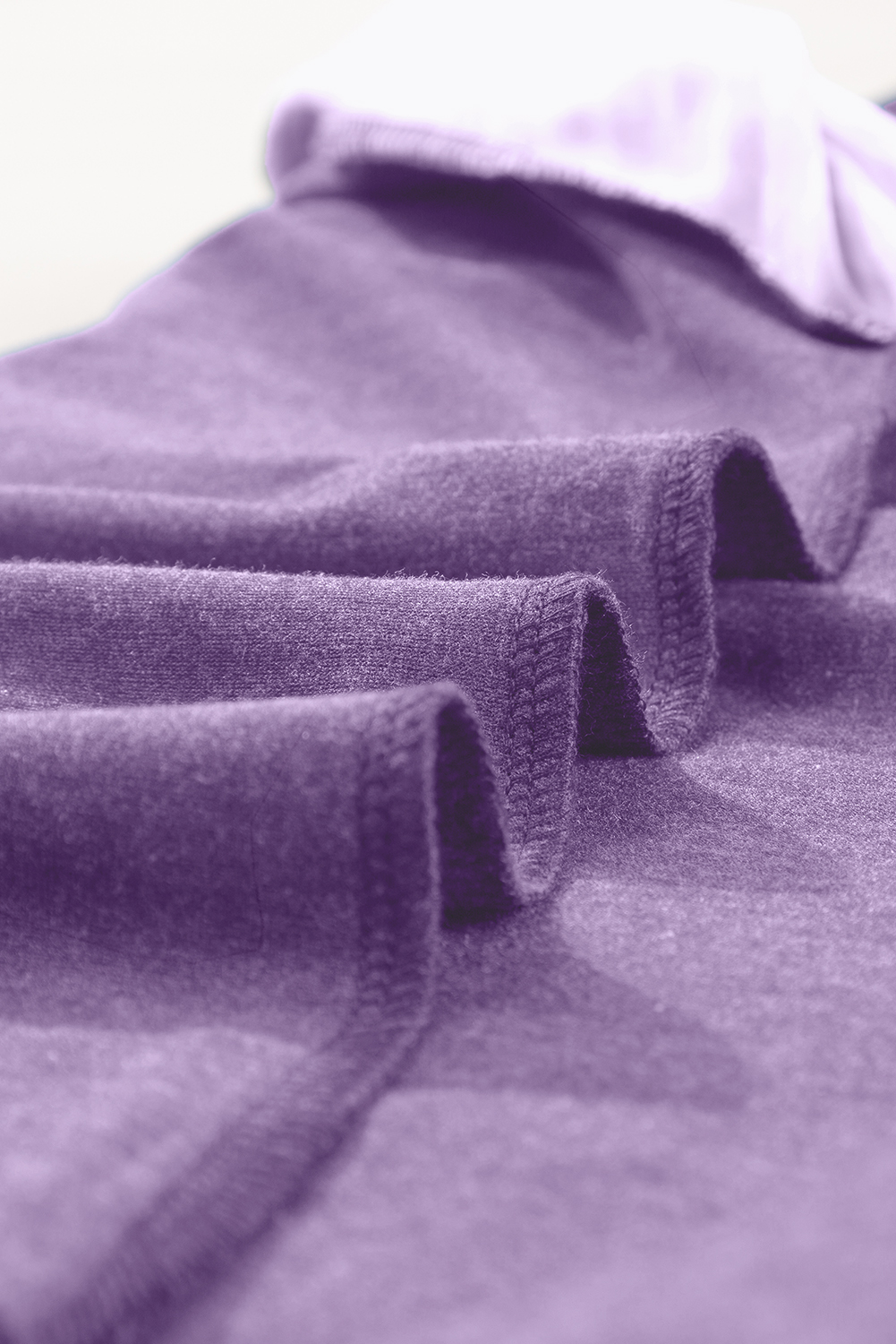 Tillandsia Purple Contrast Print Striped Raglan Long Sleeve Loose Top