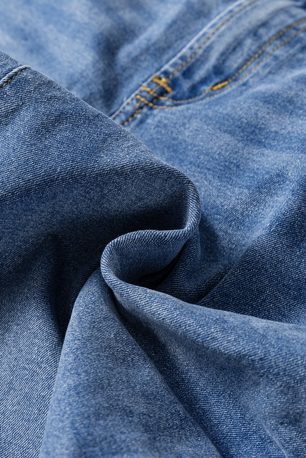 Real Teal Raw Hem Unique Cuffs Straight High Rise Loose Jeans