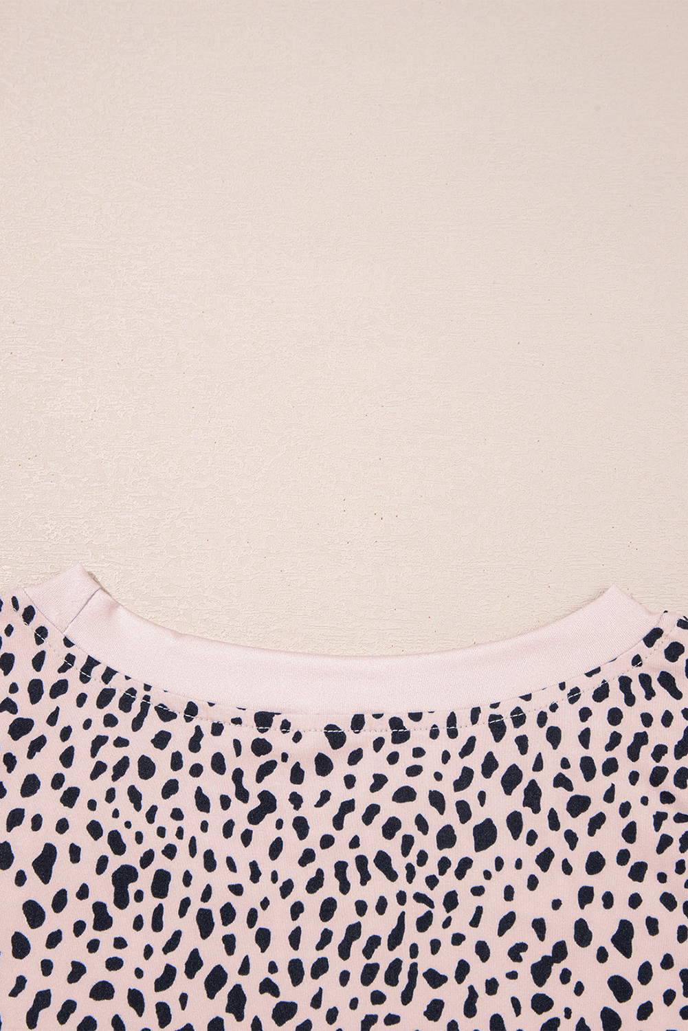 Apricot Leopard Round Neck Tank Top