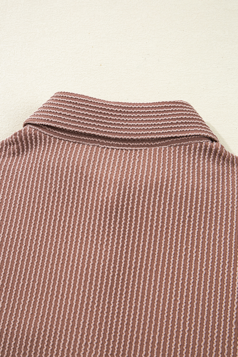 Dark Khaki Leopard Patched Twisted Ribbed Western Casual Shacket