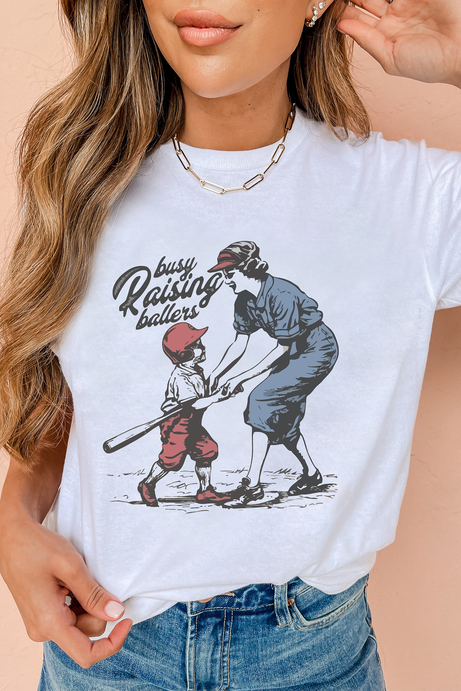 White SHOT CALLER WANNA BE A BALLER Casual Graphic Tee