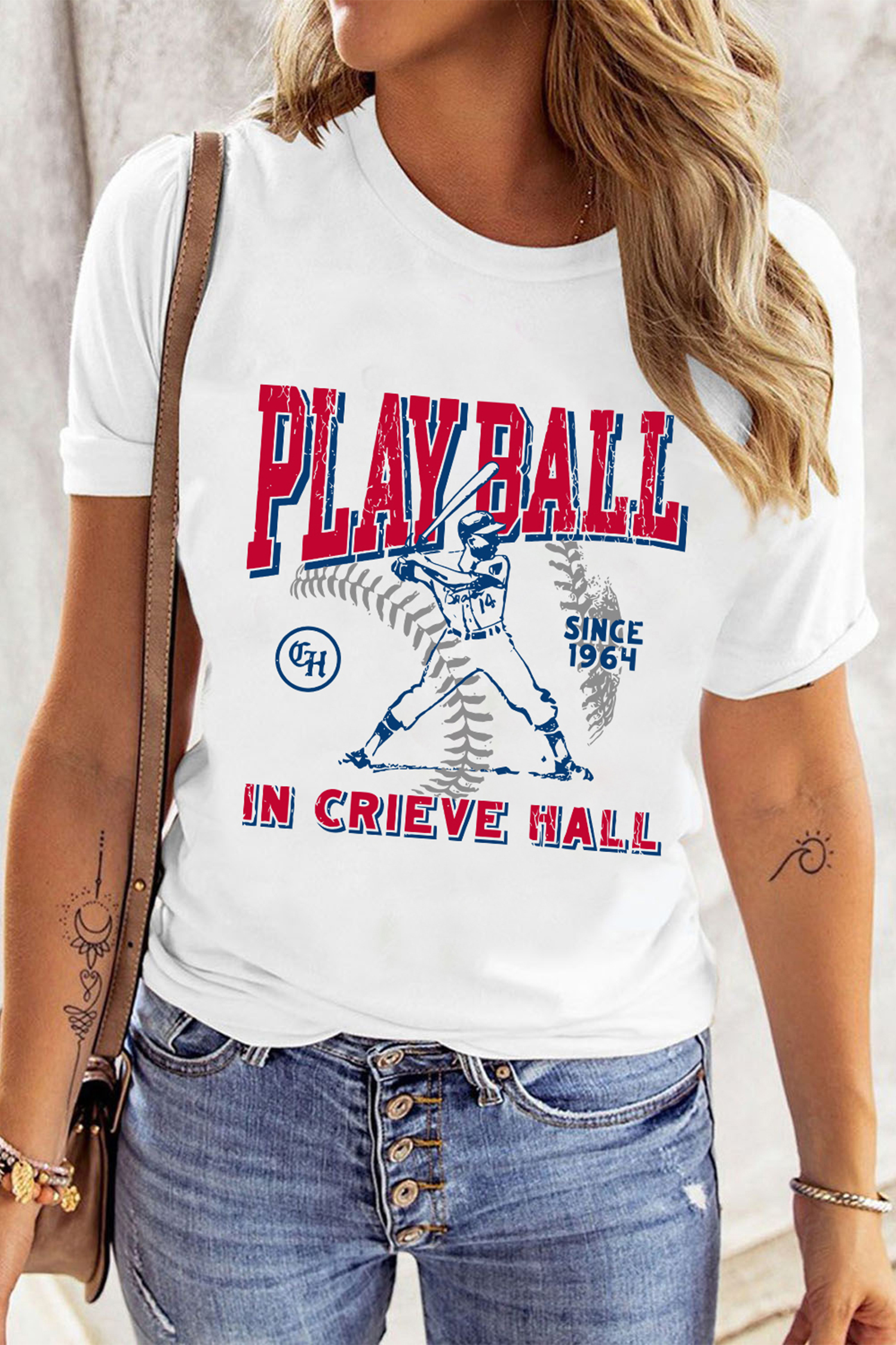 White SHOT CALLER WANNA BE A BALLER Casual Graphic Tee