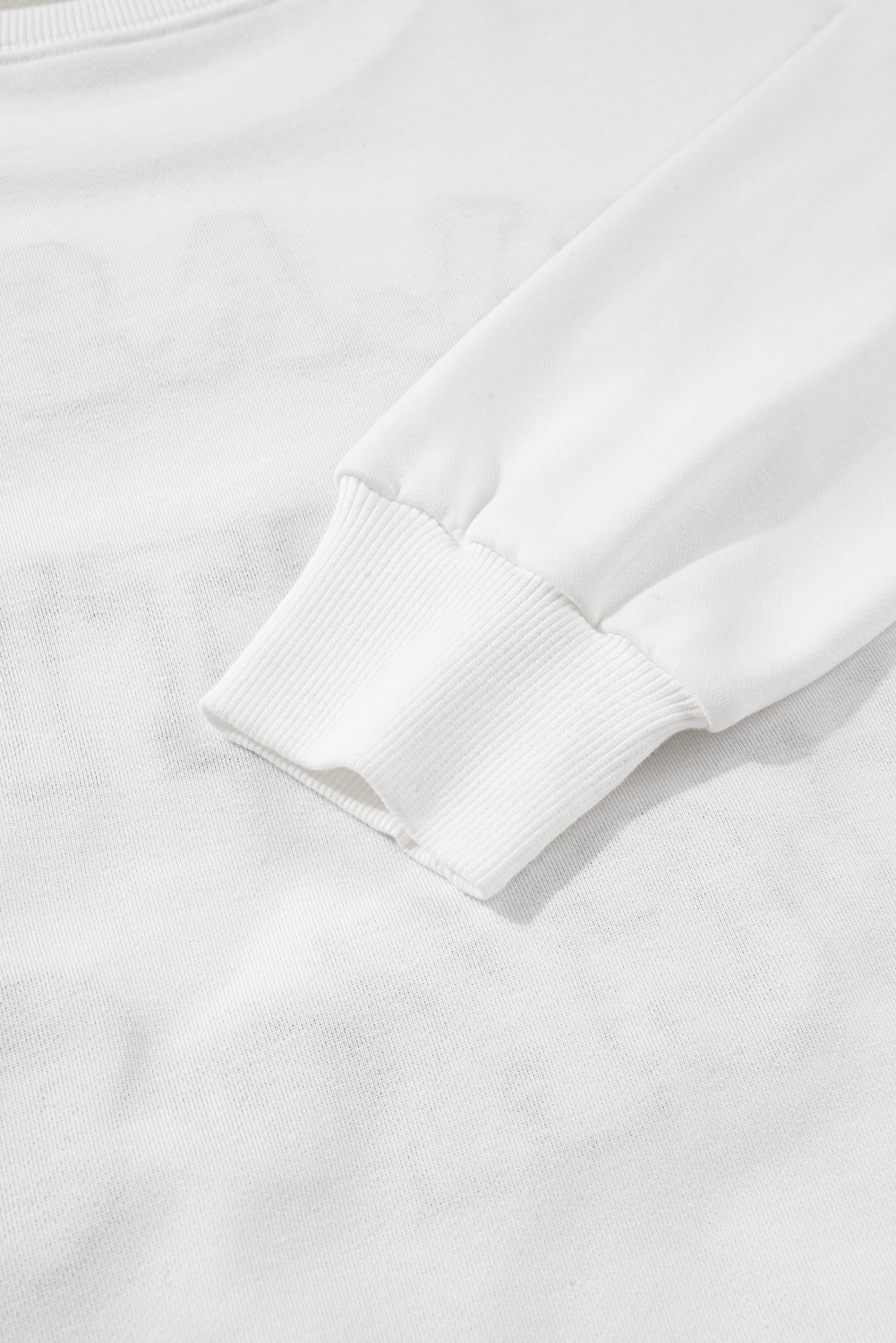 Black CLASSY UNTIL KICKOFF Plush Letter Patched Loose Sweatshirt