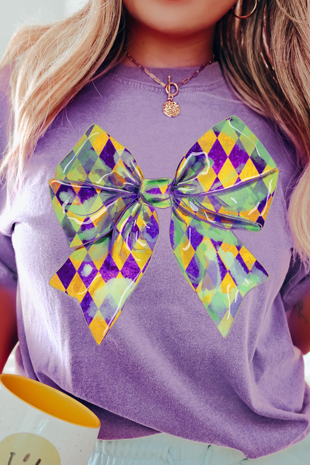 Wisteria Sequin mardi gras Graphic T Shirt