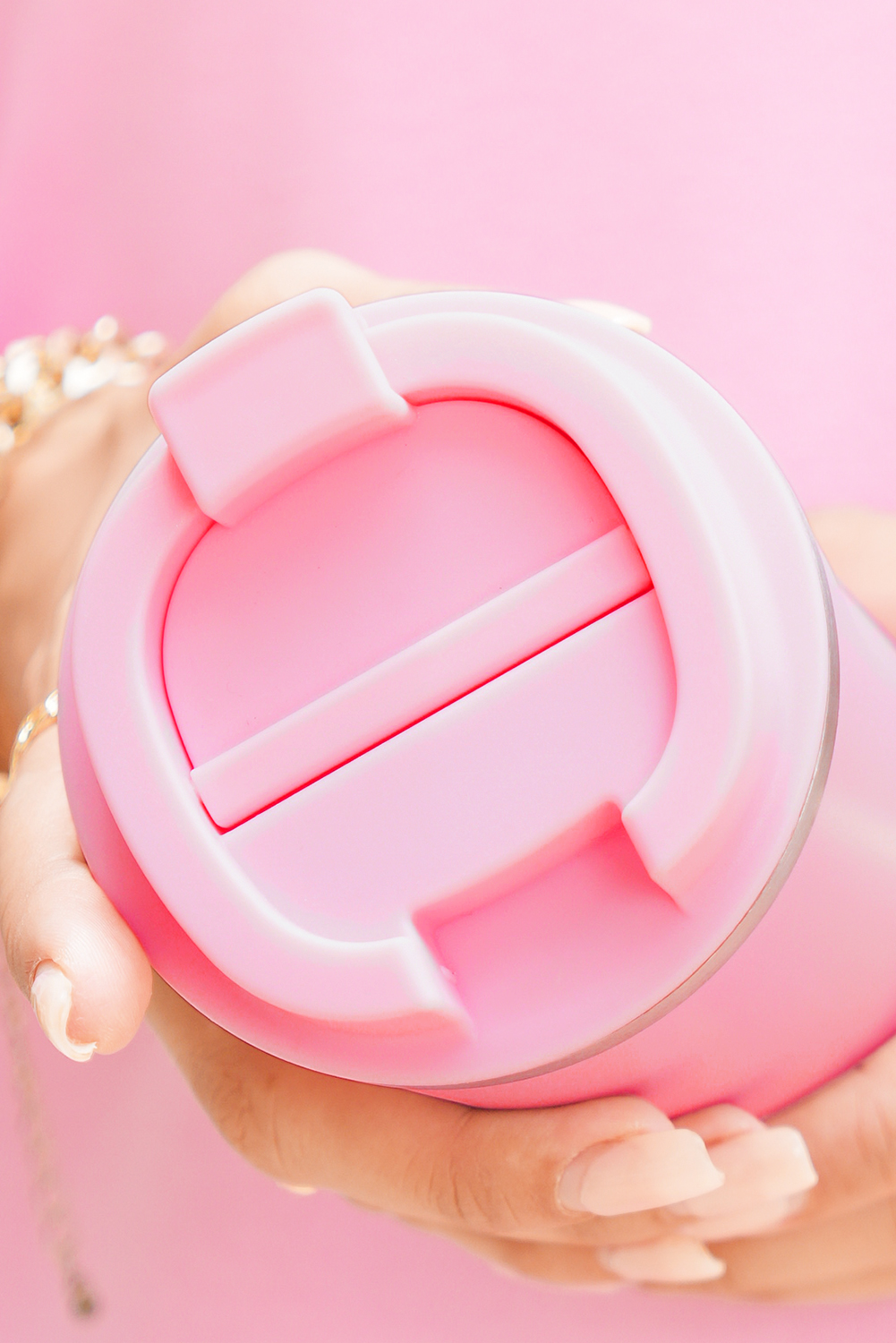 Pink 510ml Stainless Steel Insulated Reusable Travel Coffee Cup