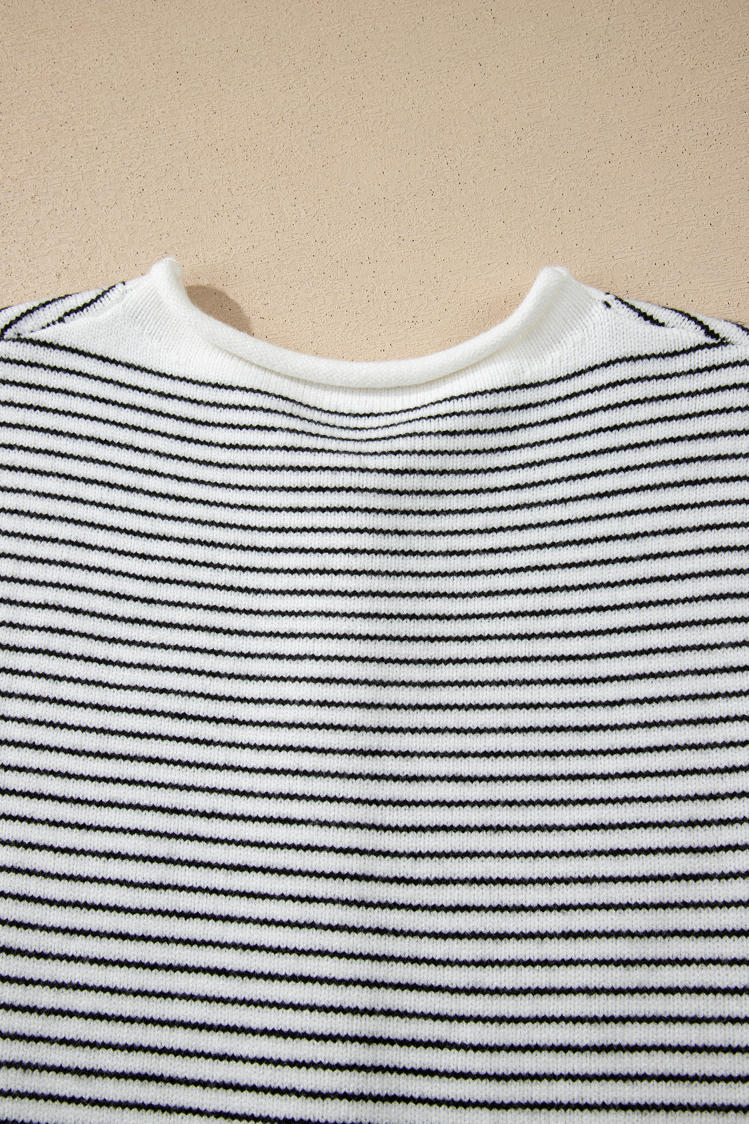 Black Stripe Contrast Trim Cap Sleeve Button Down Casual Cardigan