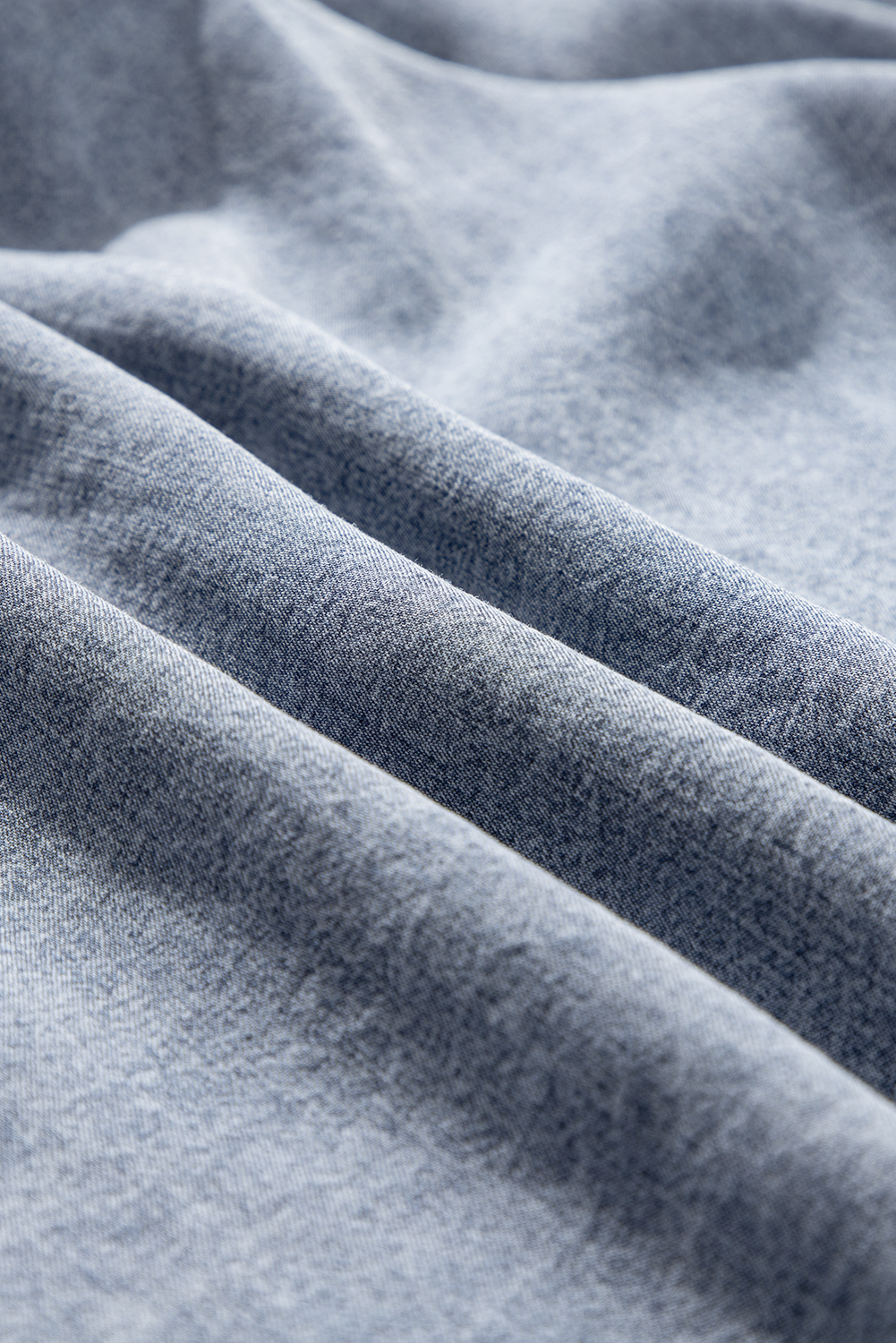 Ashleigh Blue Ruffled Shirred Neckline Sleeveless Denim Tank Top