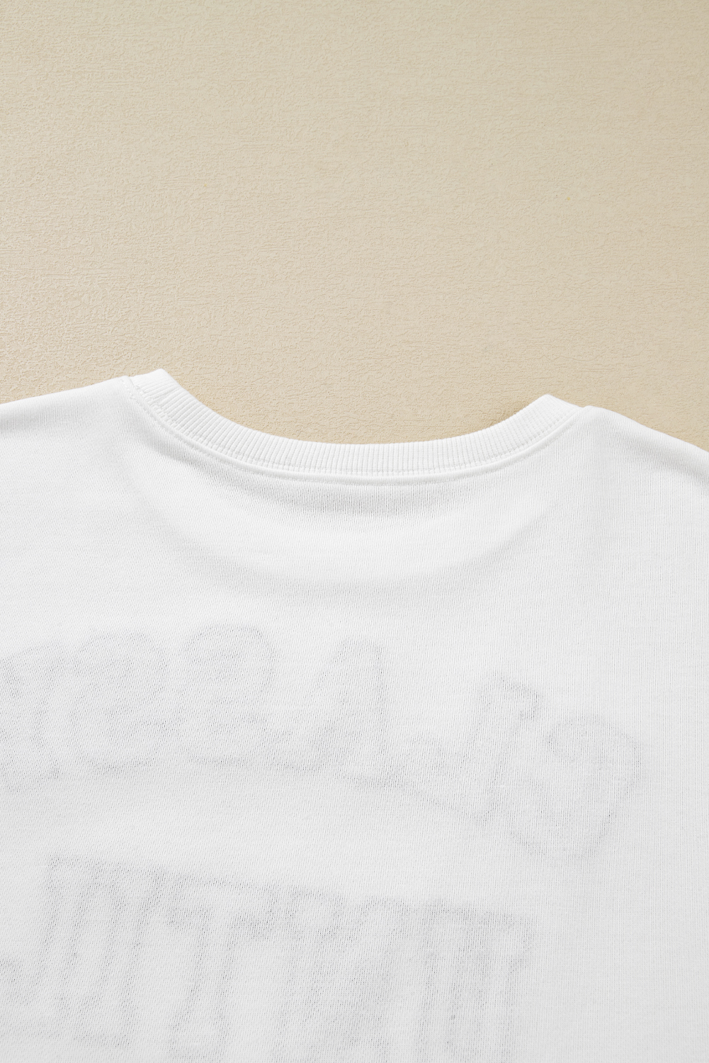 Black CLASSY UNTIL KICKOFF Plush Letter Patched Loose Sweatshirt