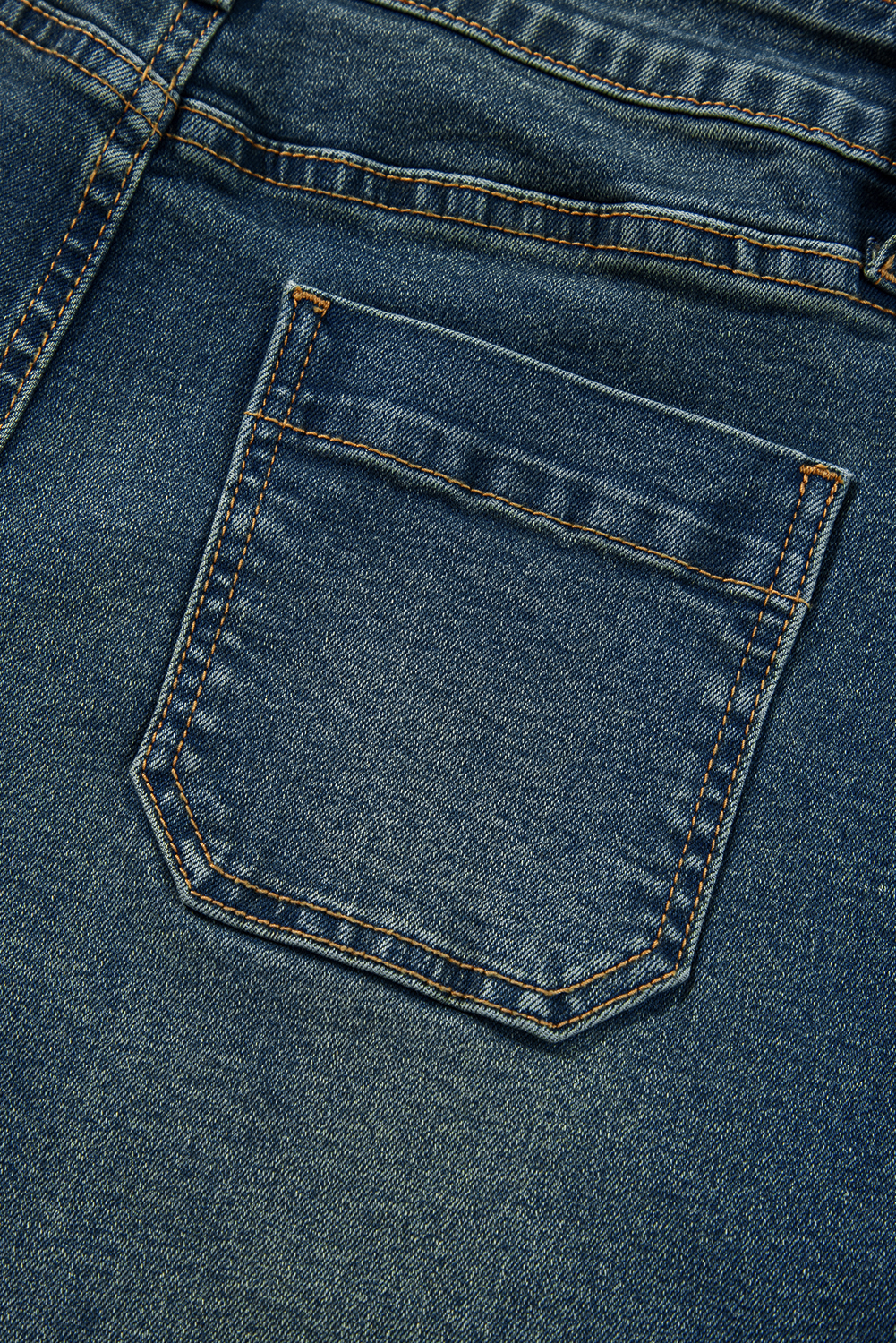 Real Teal Square Patch Pocket High Rise Shift Jeans