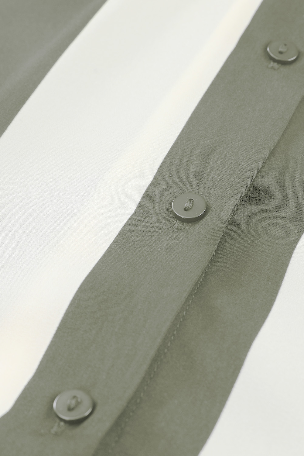 Green Striped Soft Relaxed Button Up Shirt