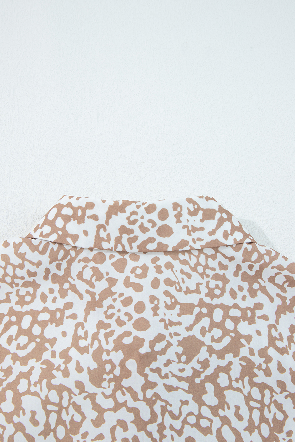 Sky Blue Leopard Striped Western Casual Shirt